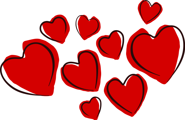 Sketchy Hearts Clipart, vector clip art online, royalty free ...