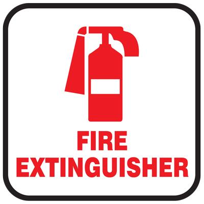 NS® Signs 7" x 7" Fire Extinguisher Graphic Safety Sign - 30497 ...