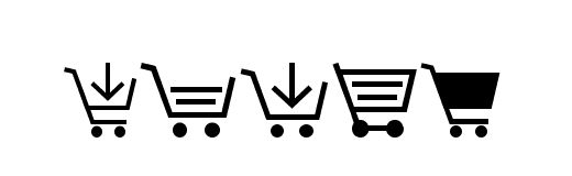 Shopping Cart Clipart Dingbats | Dingfonts.com