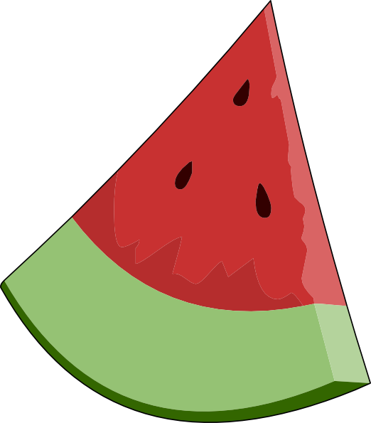 Watermelon Slice Wedge clip art - vector clip art online, royalty ...