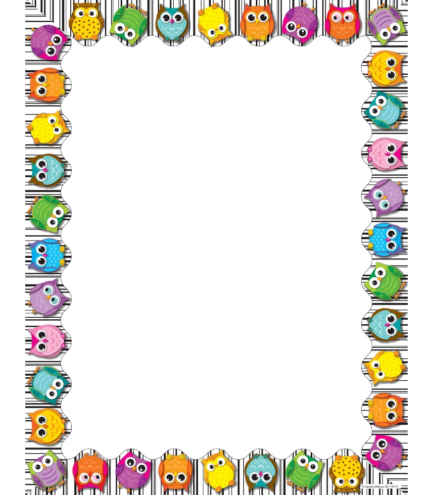 Images For > Owls Clipart Border