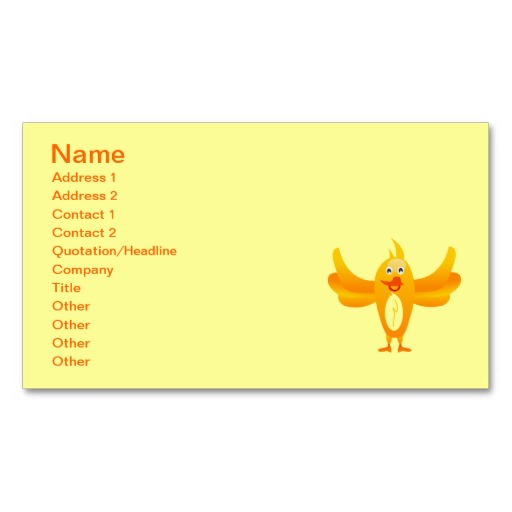 Bird Clipart Business Cards, 37 Bird Clipart Business Card Templates