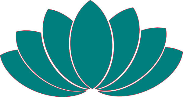 Turquoise Lotus Clipart clip art - vector clip art online, royalty ...