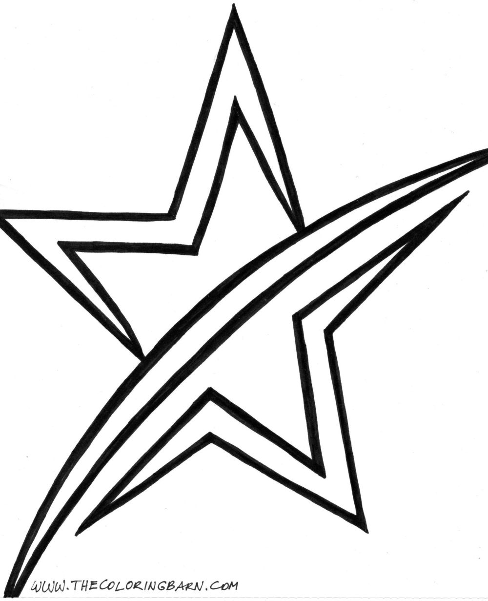 Printable Star Airbrush Template - NextInvitation Templates