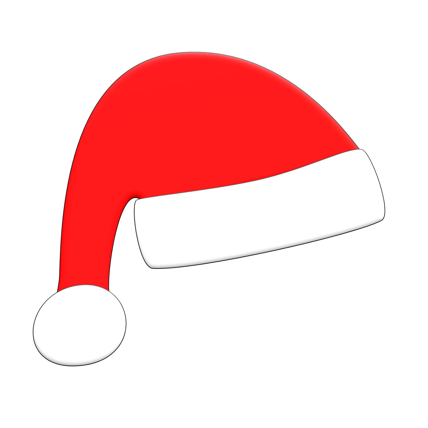 christmas santa hat clipart - photo #11