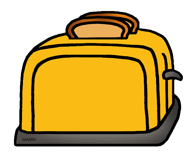 Free Mini Images Arts Clip Art by Phillip Martin, Yellow Toaster
