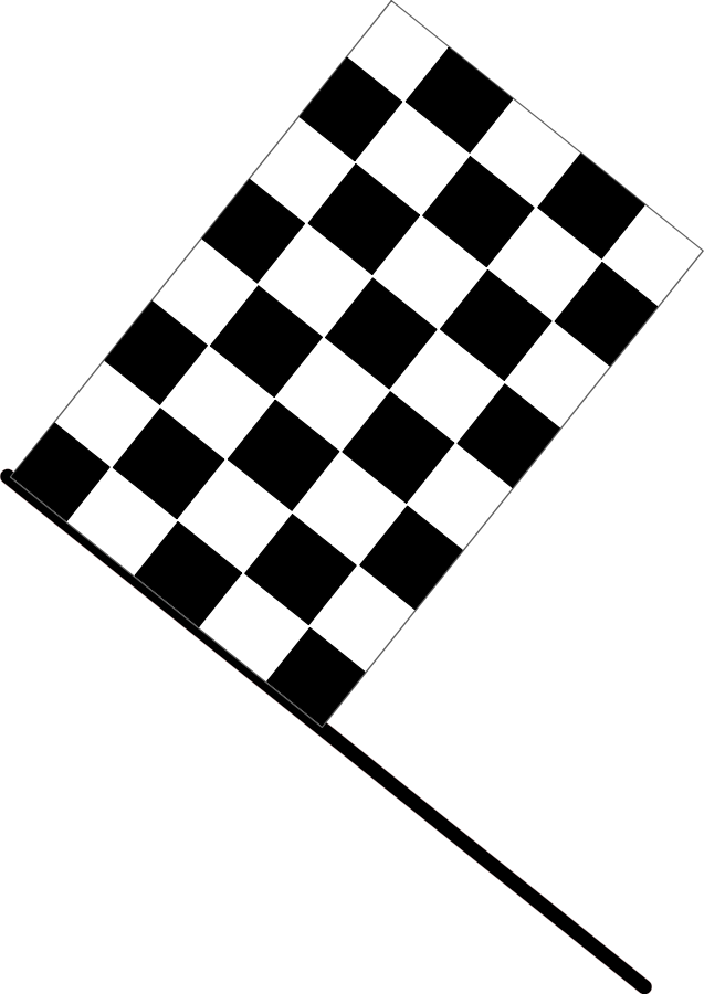 Checkered Flag small clipart 300pixel size, free design
