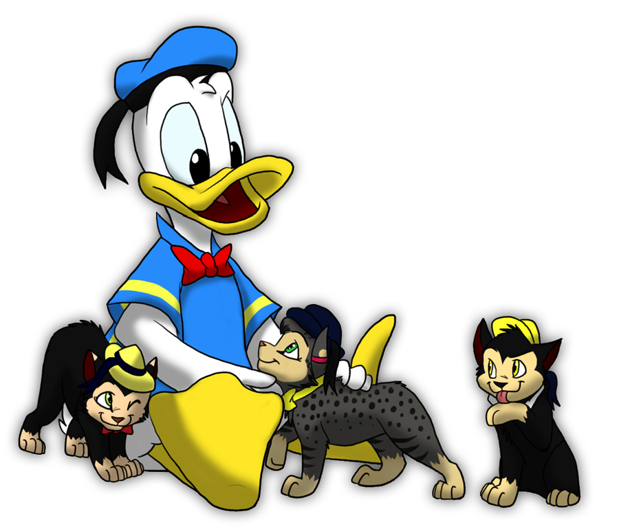 Donald and Kittens Request by Nightrizer on deviantART