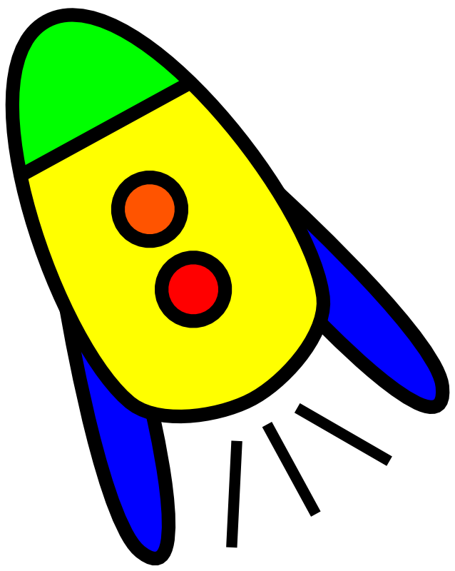 Clipart - Very simple rocket