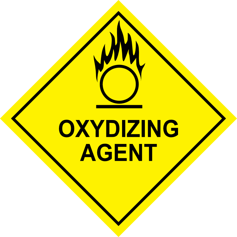Clipart - Oxidizing Agent Sign
