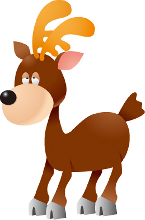 The cartoon animals blankly deer material | My Free Photoshop World