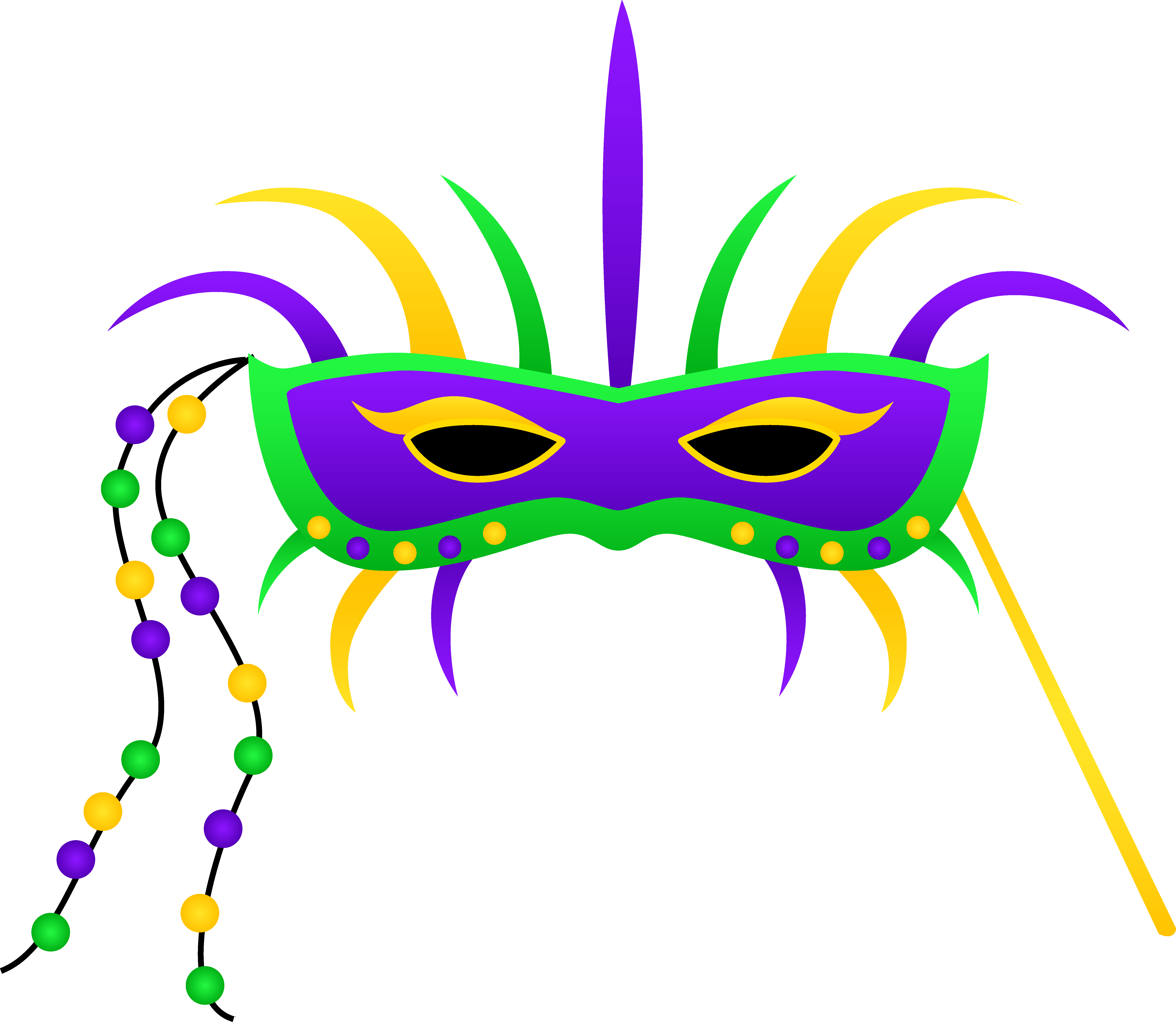 Mardi Gras Festival Mask Clipart - Free Clip Art