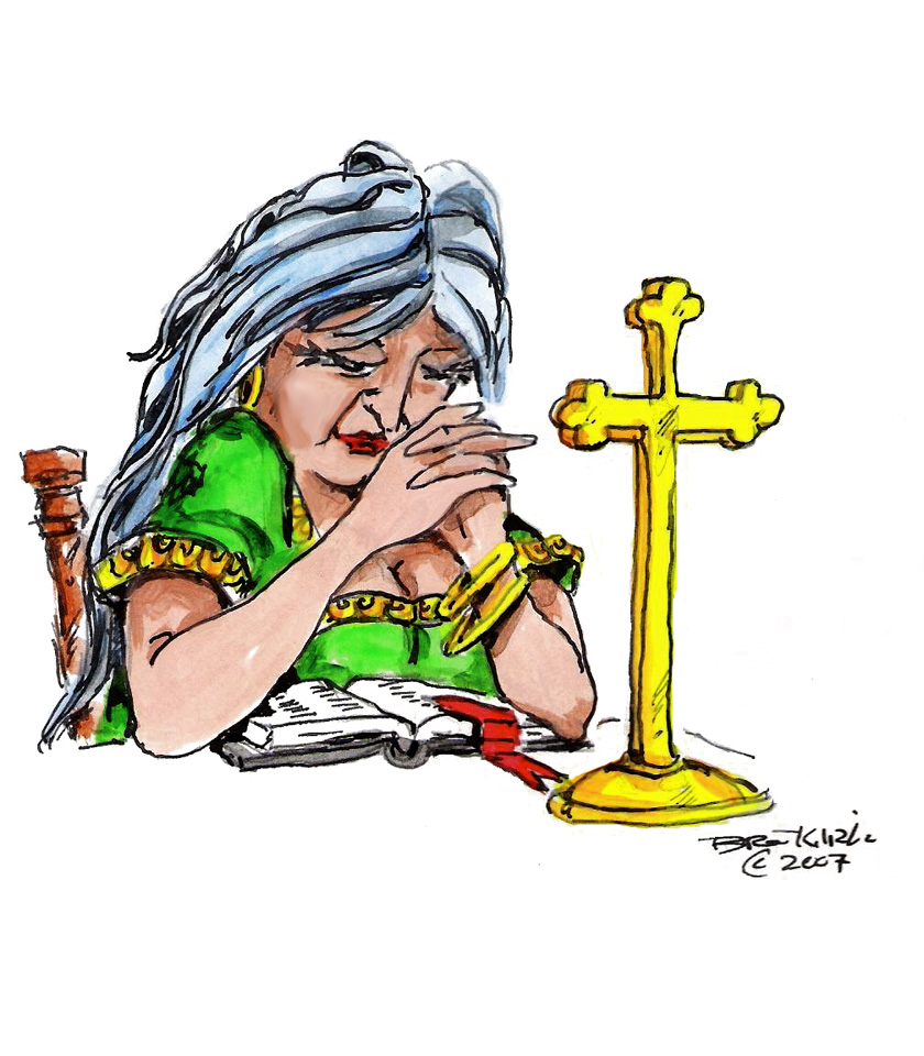 Clipart Of Woman Praying