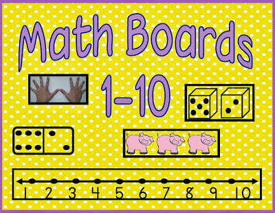Chalk Talk: A Kindergarten Blog: This Week in Math: Numbers 1-