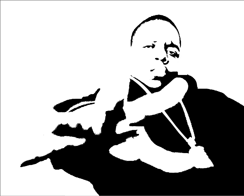 Tupac Black And White Stencil Images & Pictures - Becuo