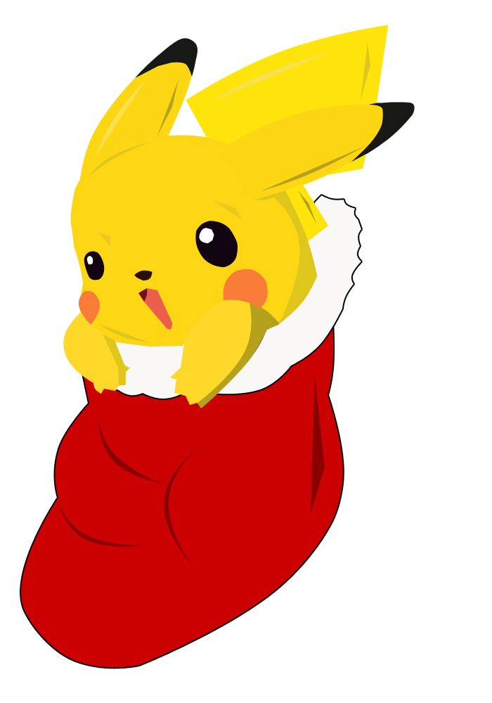 Pikachu in a stocking by ramen-yum on deviantART