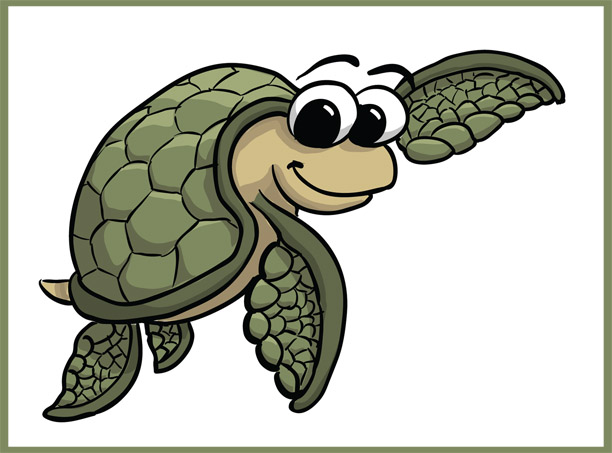 Cartoon Sea Turtle | lol-