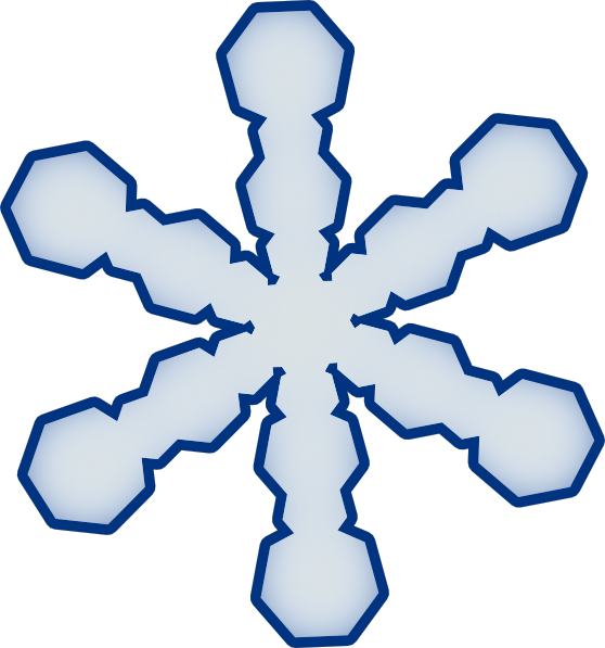 Simple Snowflake clip art - vector clip art online, royalty free ...
