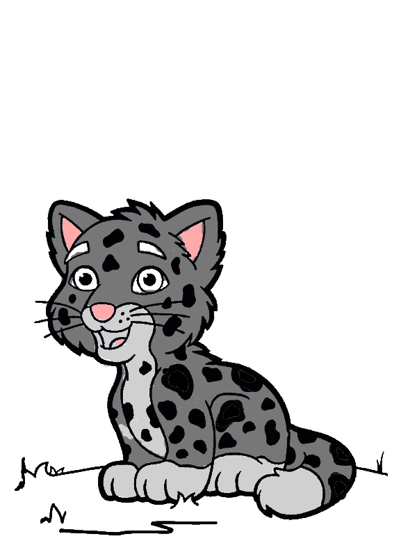 Cartoon Drawing of a Cute Tiger Cub Coloring Page - Download ...