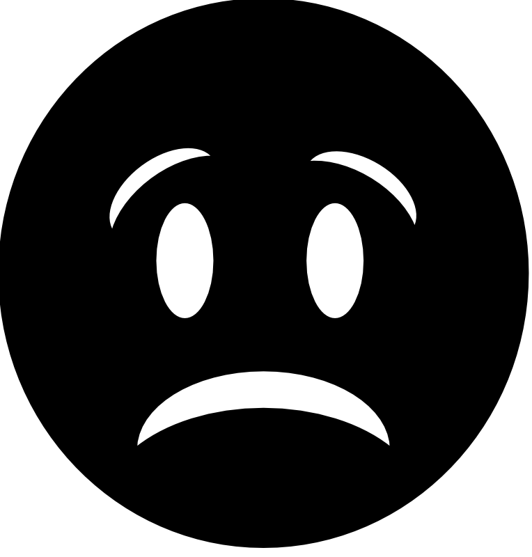 Clipart - Frowning face