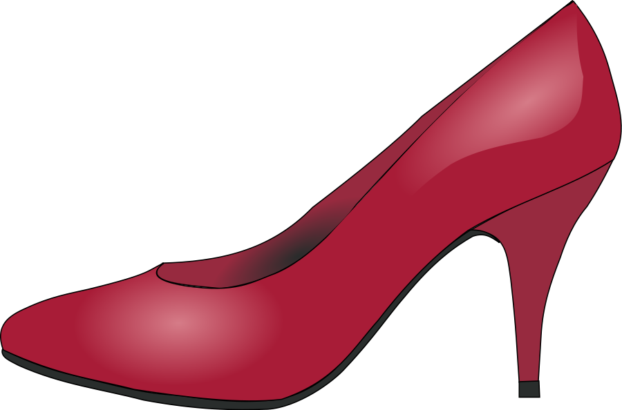 Red shoe large 900pixel clipart, Red shoe design