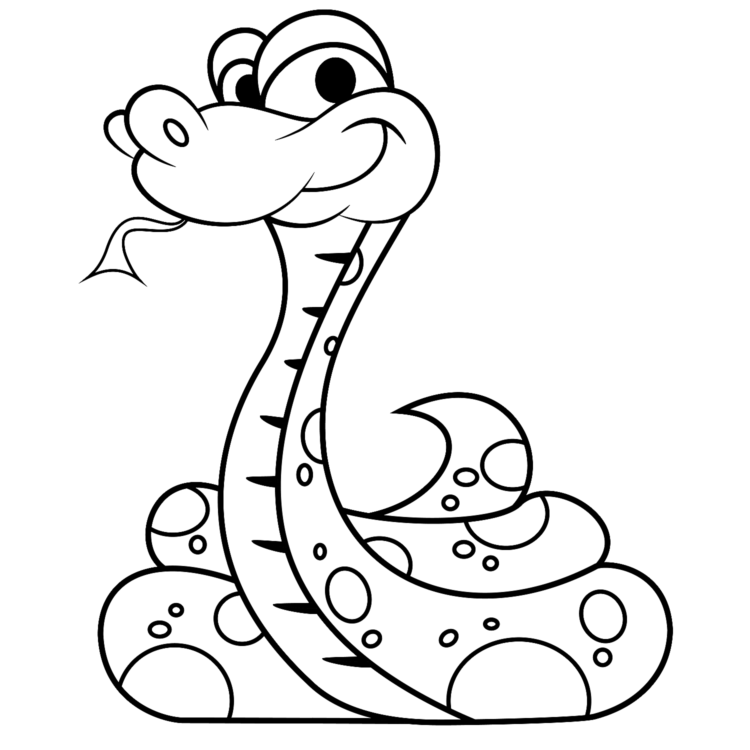 Snake Coloring Pages (6) | Coloring Kids
