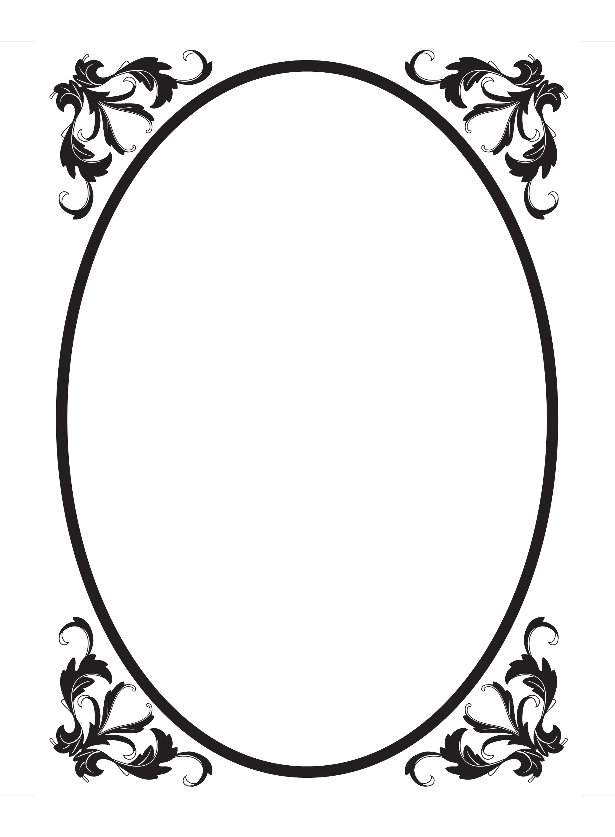 Images For > Simple Filigree Clip Art