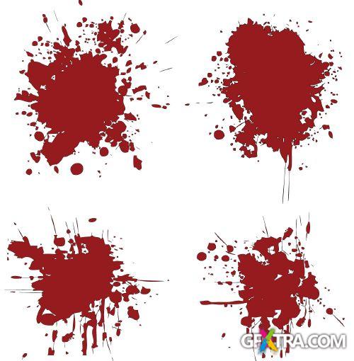 Blood Splatters 50xEPS » Vector, Photoshop PSD, Template, 3D ...