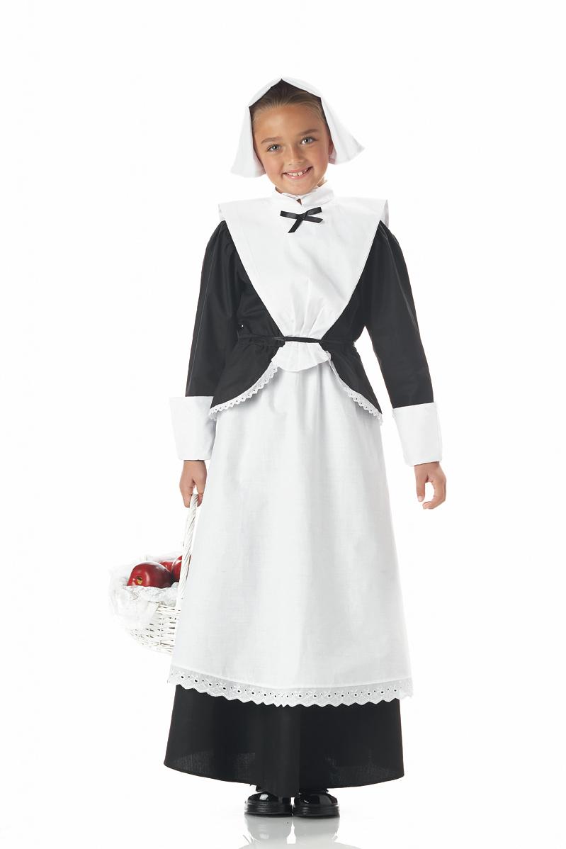 Pilgrim Girl Thanksgiving Child Costume | eBay