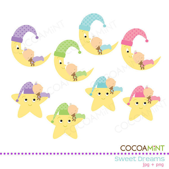 Sweet Dreams Clip Art by cocoamint on Etsy