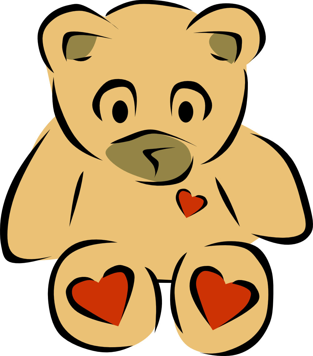 clipartist.net » Clip Art » Bear Heart 2 Youtube Valentine ...