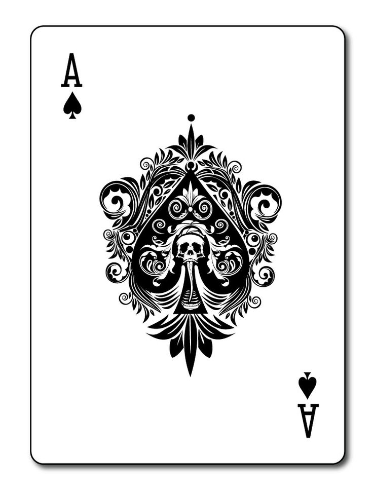 Ace Spades Death Card Tattoo Design | Ace of Spades | Pinterest