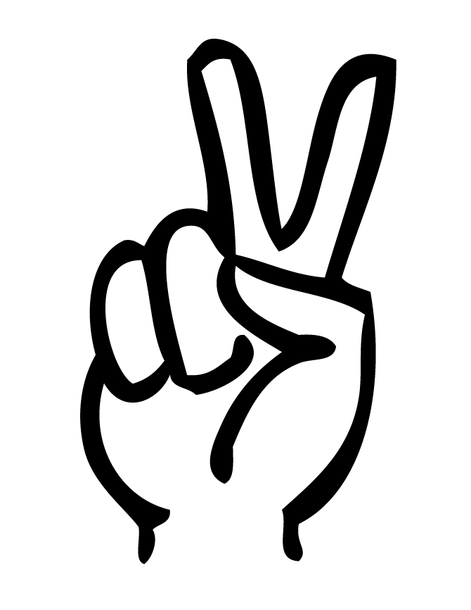 Peace Finger Sign - ClipArt Best