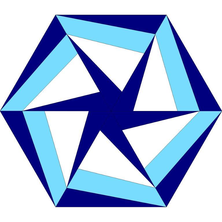 Spinning Star Hexagon Block By TheTiltedQuilter Craftsy Cliparts.co