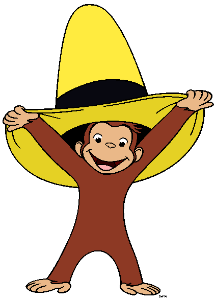 Curious George Clipart Black And White | Clipart Panda - Free ...