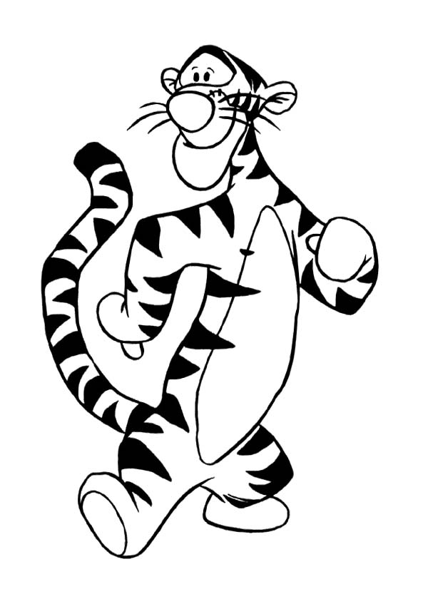 Tigger Having Fun Coloring Page - Winnie The Pooh Coloring Pages ...