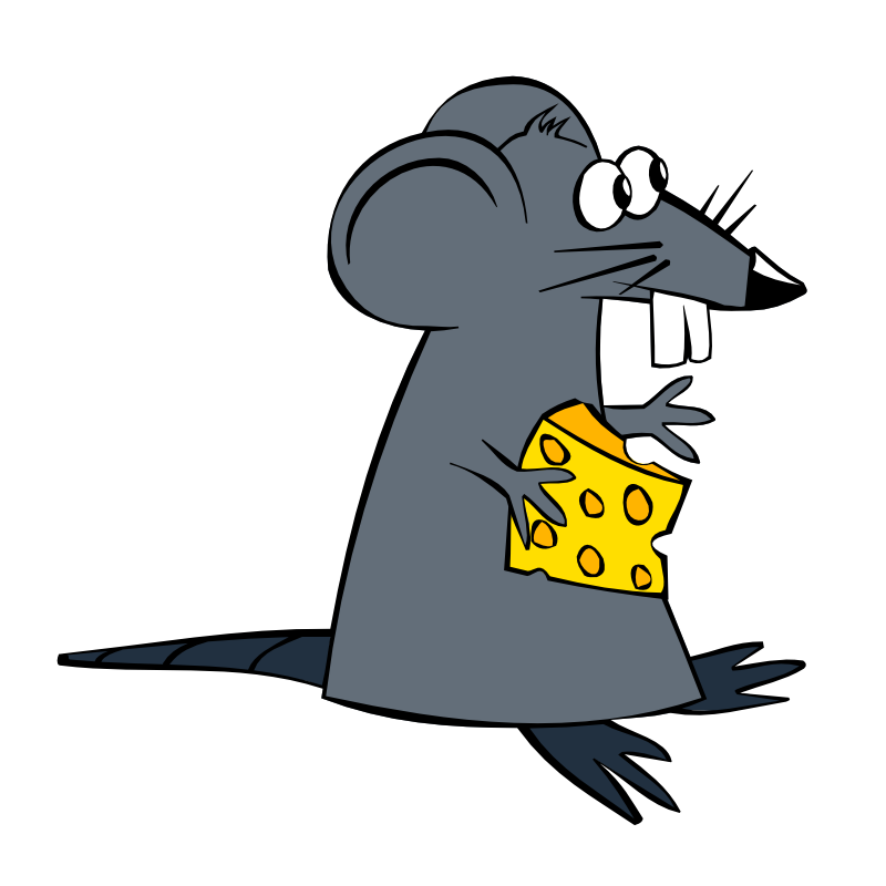 Clipart - Greedy rat