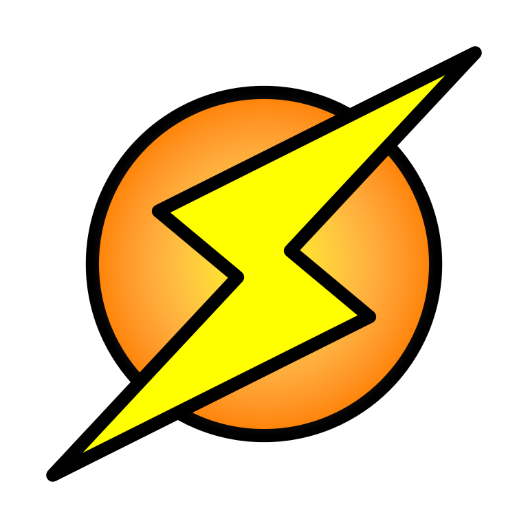 File:Lightning Bolt on Circle.svg - Wikimedia Commons