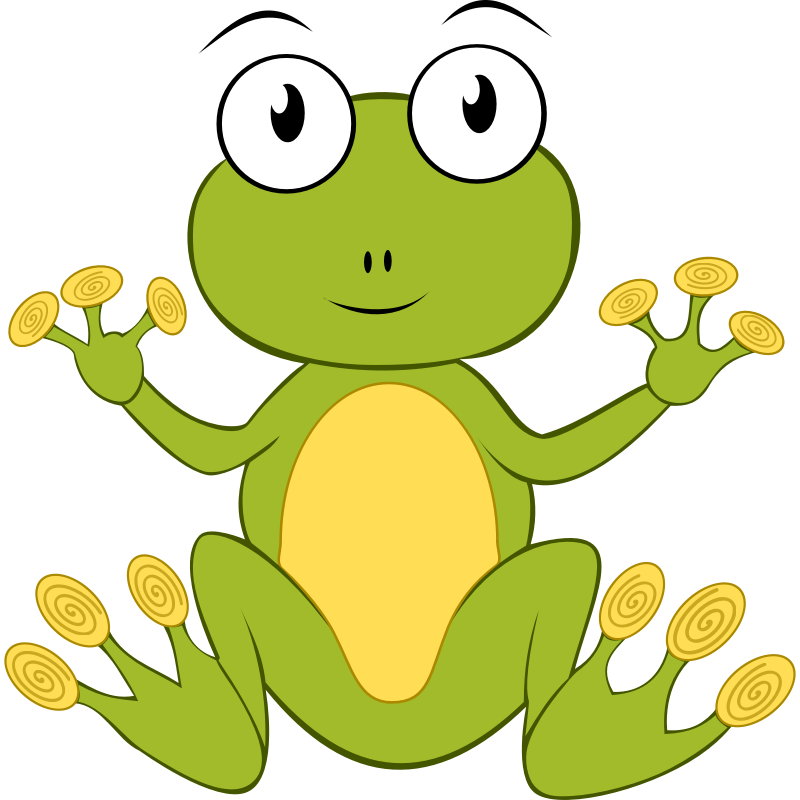 yellow frog clipart - photo #20