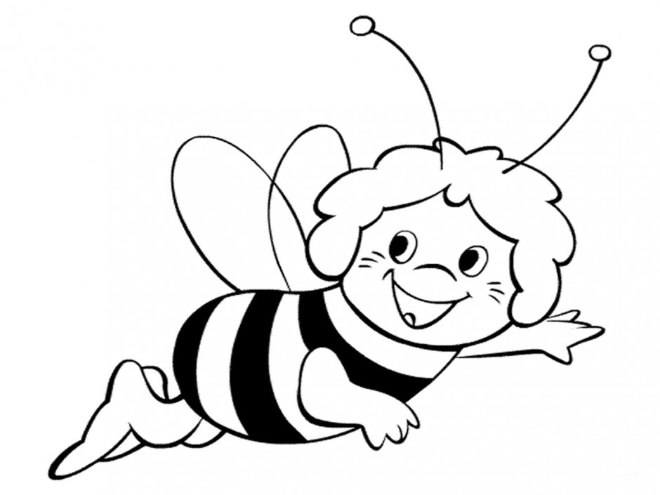 Clipartist Info Bee 2 Black White Line Art Coloring Book Colouring ...
