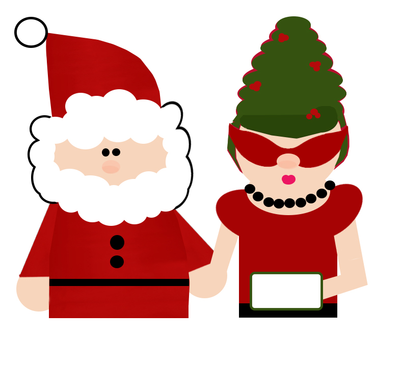 Illustration: Santa and his hon, Mrs. Claus « Stokely Baksh