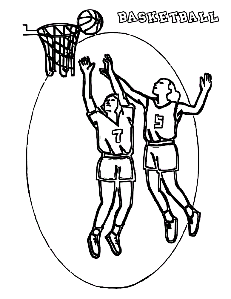 Basketball Coloring Pages (1) - Coloring Kids