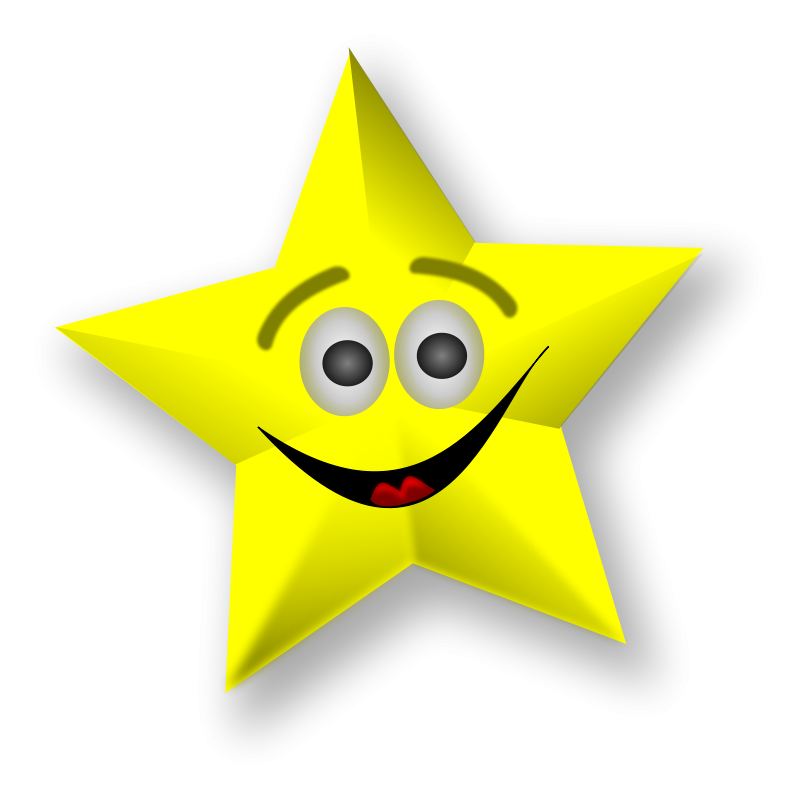 Smiling Star Free Vector / 4Vector