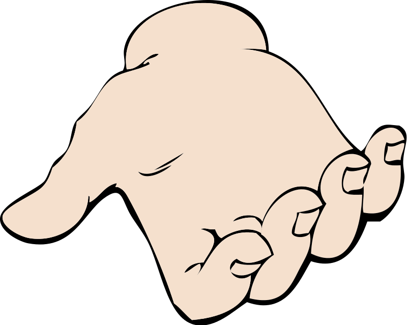 Two Open Hands Clipart
