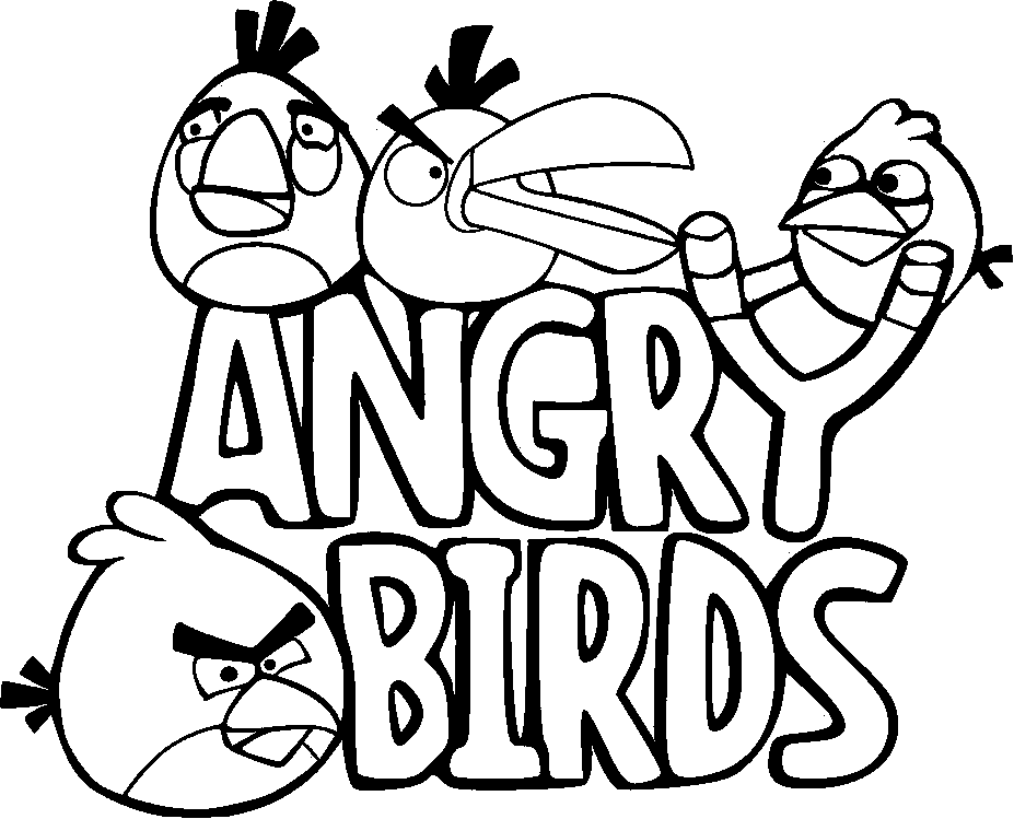 Angry birds coloring pages