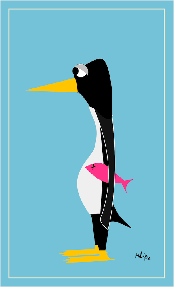 free printable penguin card and penguin paper toy link - Pinguin ...