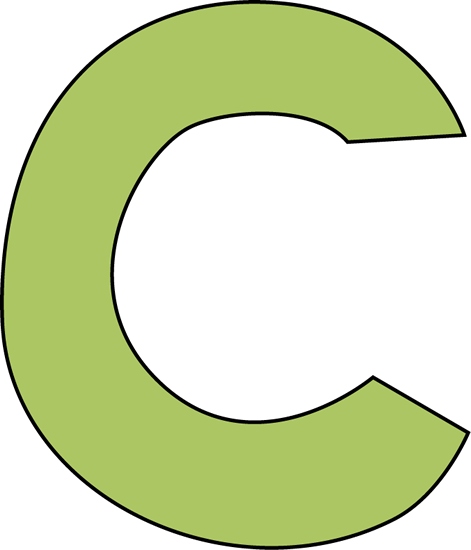 Green Letter C Clip Art - Green Letter C Image