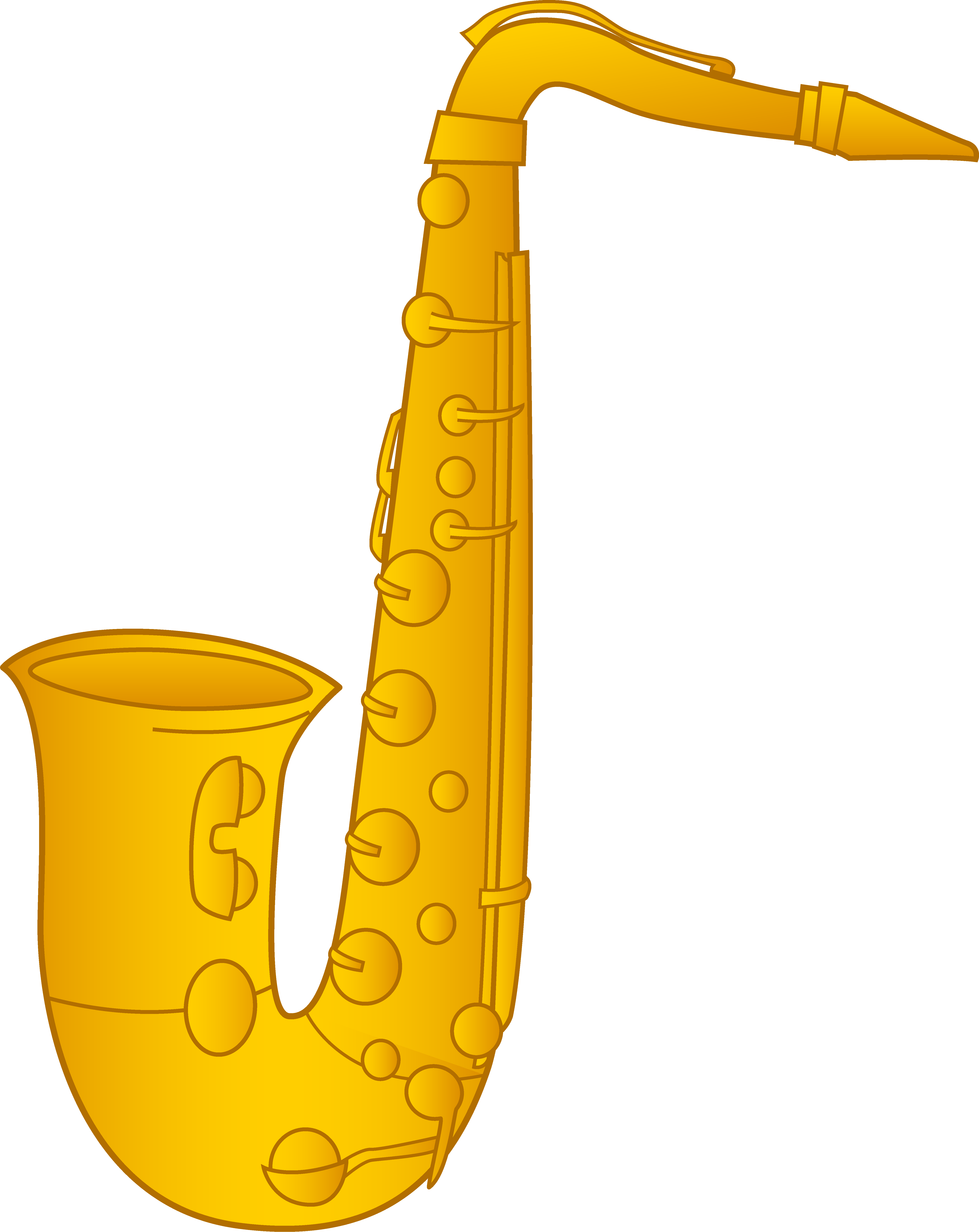 Saxophone Clip Art Design - Free Clip Art