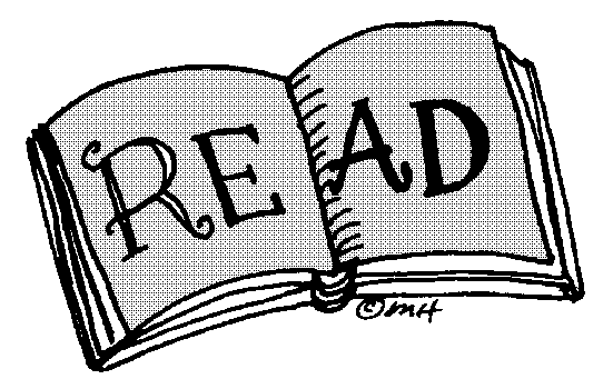 open book saying "read" - Clip Art Gallery
