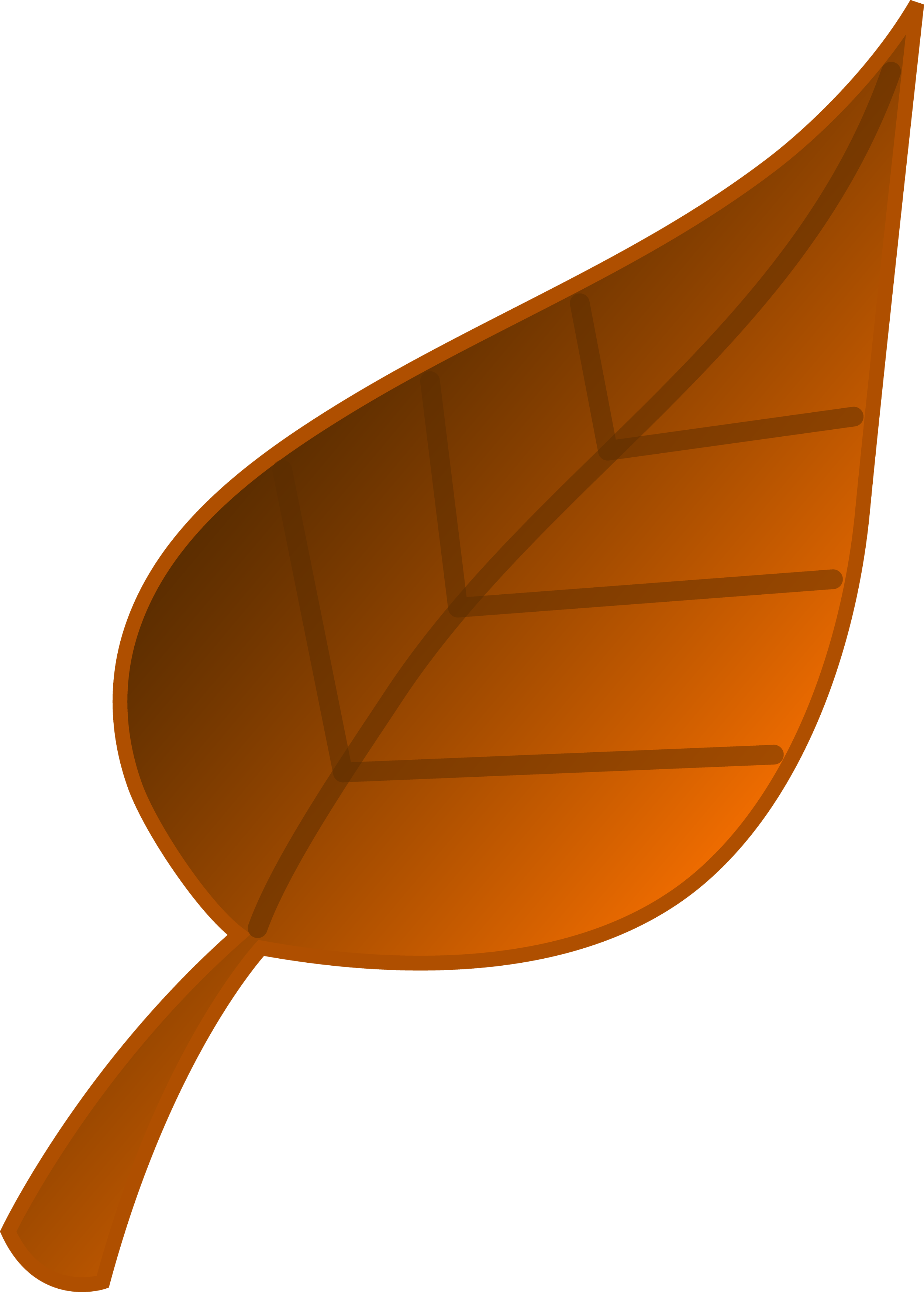 Brown Fall Leaf Clipart | Clipart Panda - Free Clipart Images